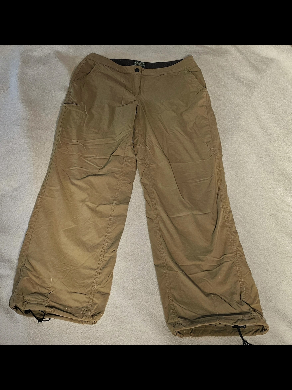 L.L. Bean Women's Straight Leg Cargo Pants - Brown